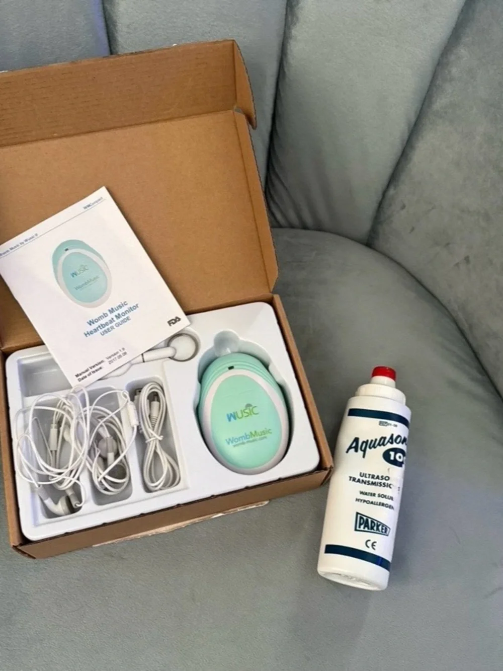 WombMusic Fetal Heartbeat Monitor - Mint Green